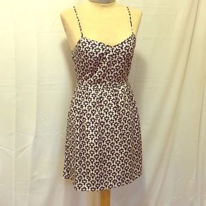 J Crew Navy/White Summer Dress